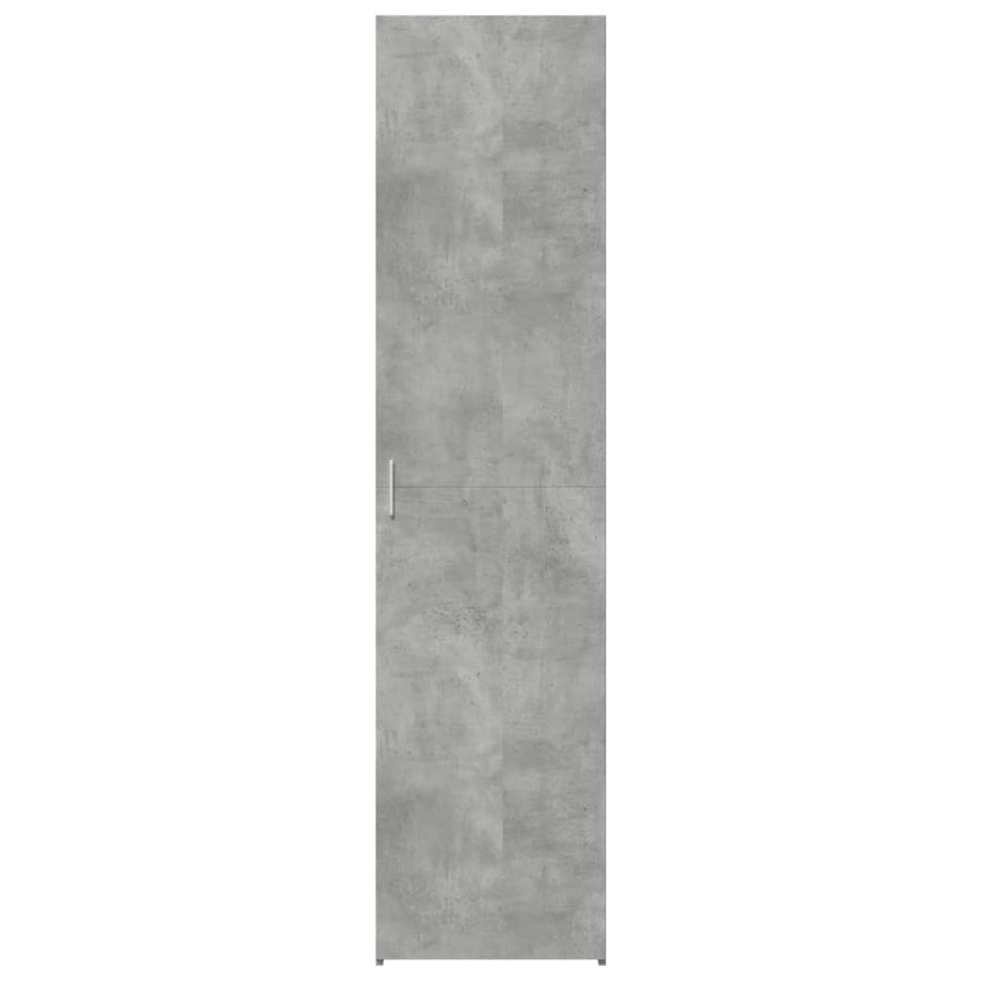 Hoge kast 45x42,5x185 cm bewerkt hout betongrijs