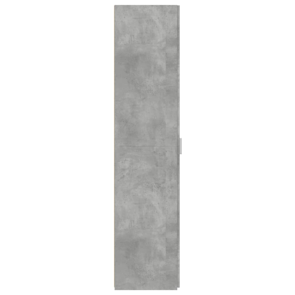 Hoge kast 45x42,5x185 cm bewerkt hout betongrijs