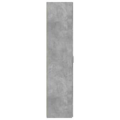 Hoge kast 45x42,5x185 cm bewerkt hout betongrijs