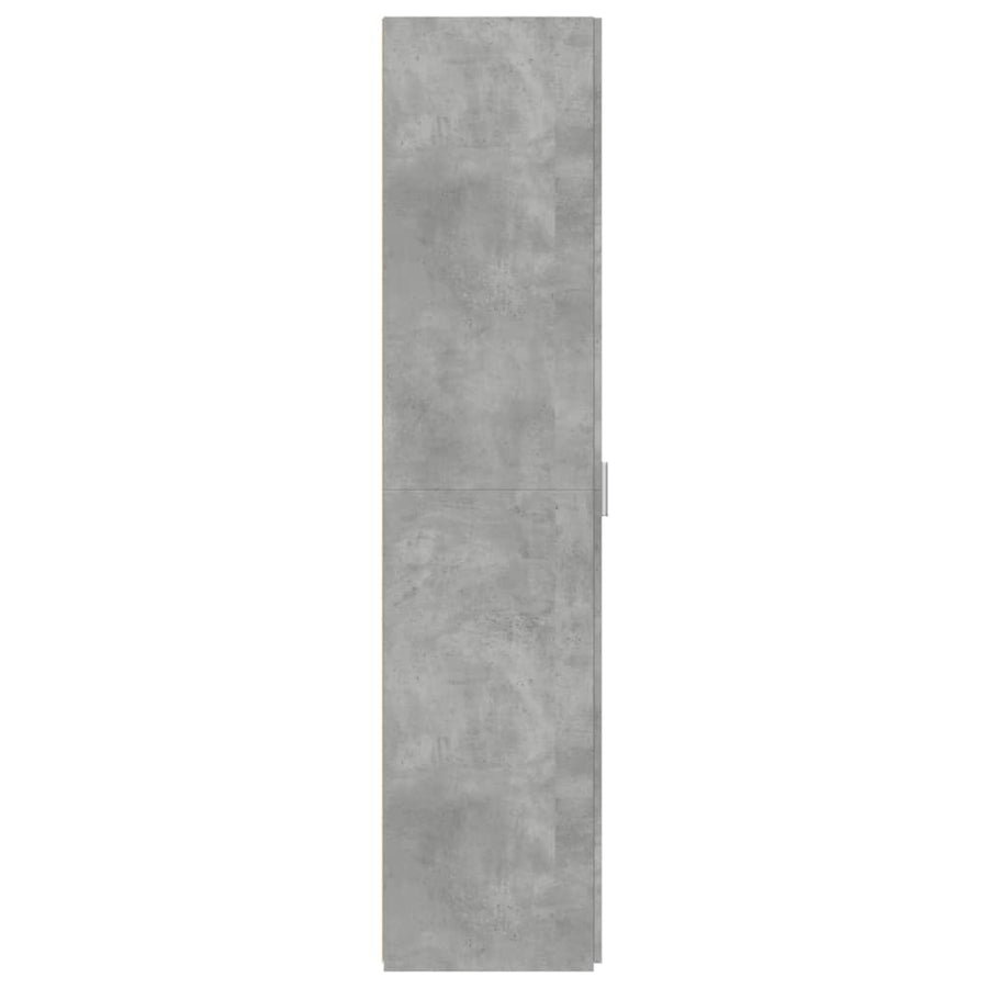 Hoge kast 45x42,5x185 cm bewerkt hout betongrijs