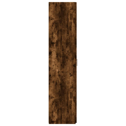 Hoge kast 45x42,5x185 cm bewerkt hout gerookt eikenkleurig