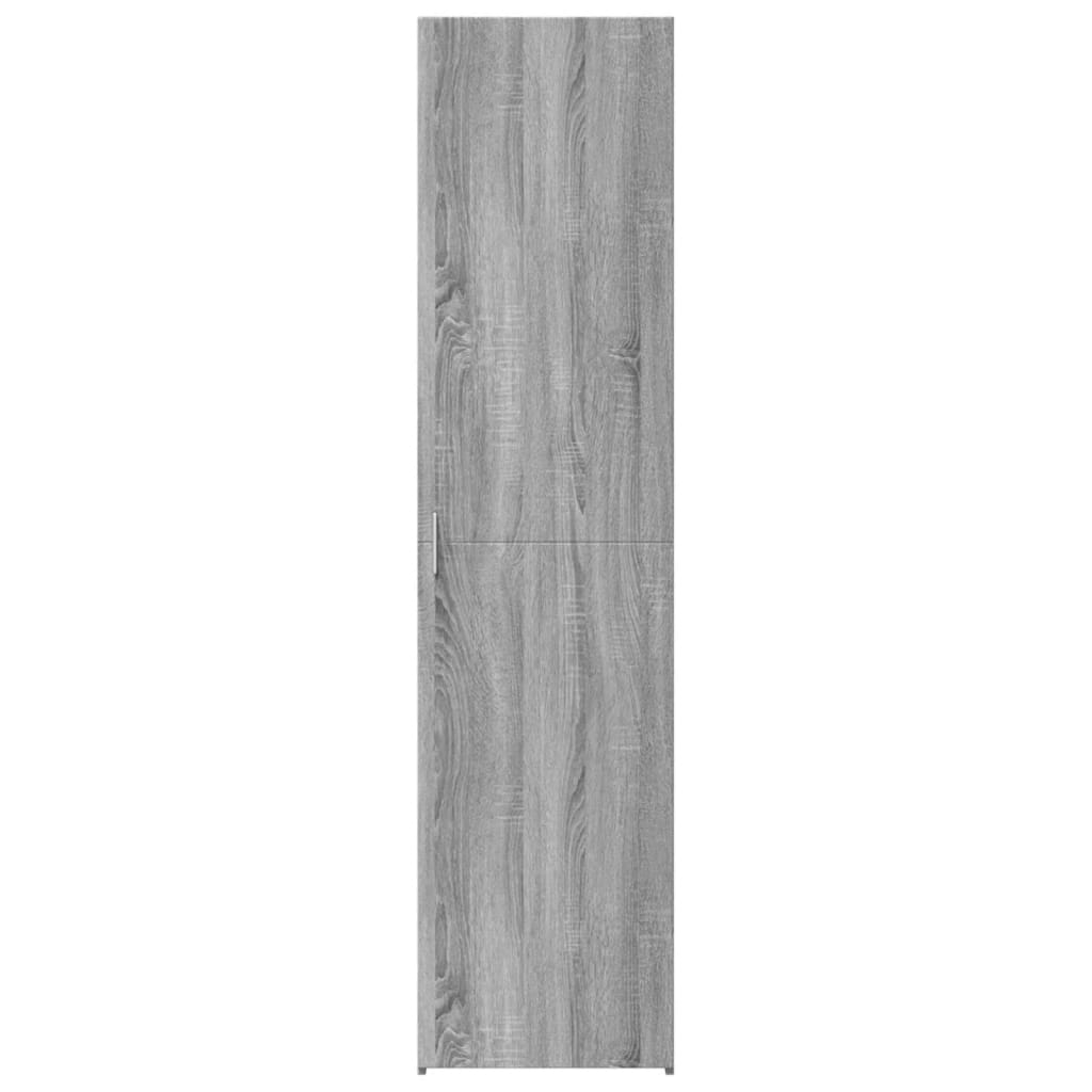 Hoge kast 45x42,5x185 cm bewerkt hout grijs sonoma eikenkleurig