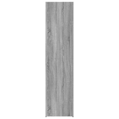 Hoge kast 45x42,5x185 cm bewerkt hout grijs sonoma eikenkleurig