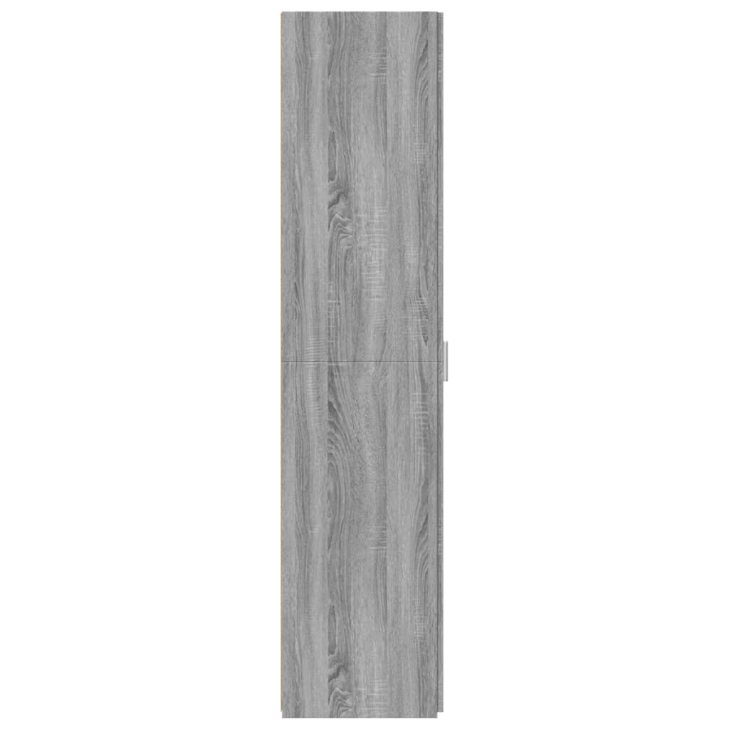 Hoge kast 45x42,5x185 cm bewerkt hout grijs sonoma eikenkleurig