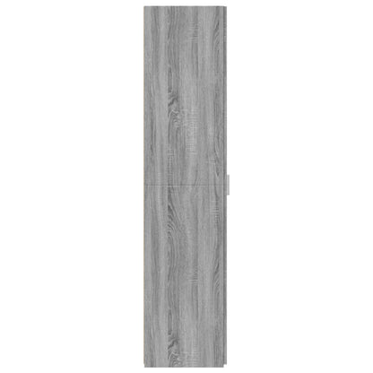 Hoge kast 45x42,5x185 cm bewerkt hout grijs sonoma eikenkleurig
