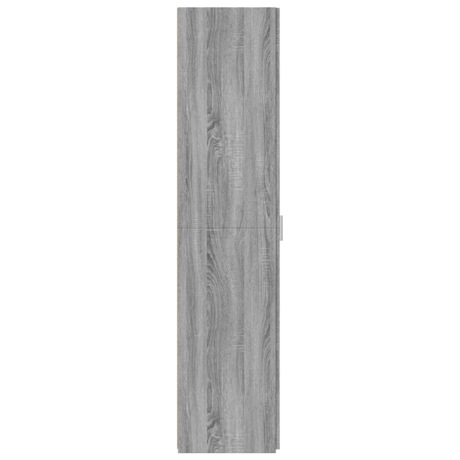 Hoge kast 45x42,5x185 cm bewerkt hout grijs sonoma eikenkleurig