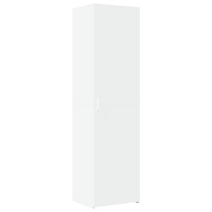Hoge kast 50x42,5x185 cm bewerkt hout wit