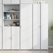 Hoge kast 50x42,5x185 cm bewerkt hout wit