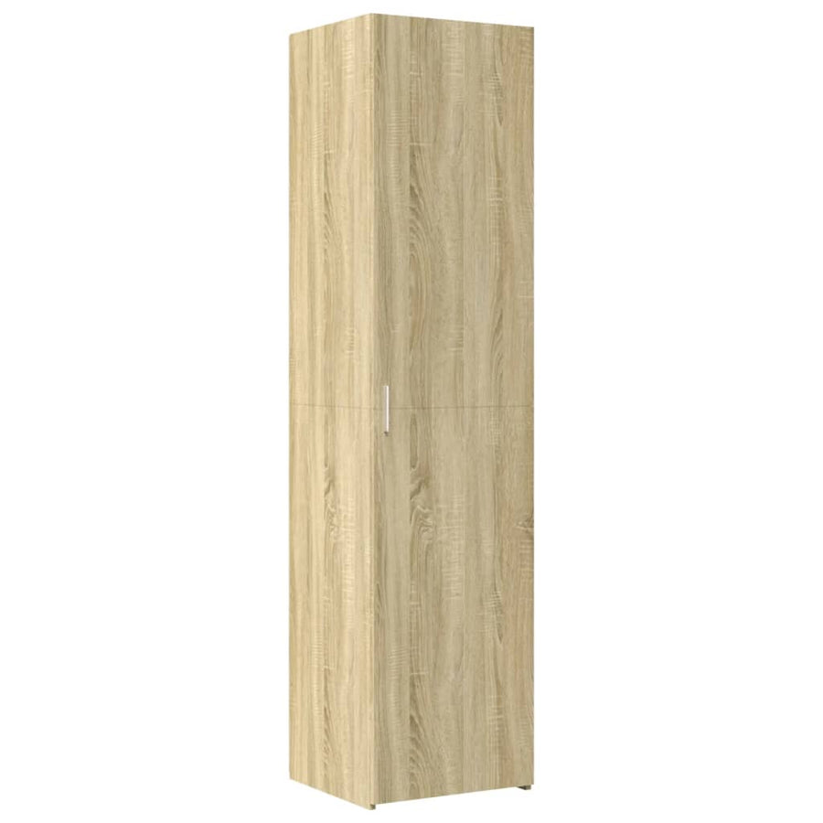 Hoge Kast 50X42,5X185 Cm Bewerkt Hout Kleurig Sonoma eiken