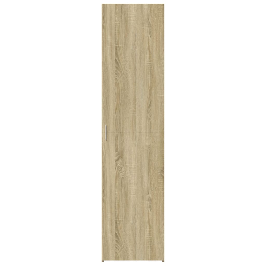 Hoge Kast 50X42,5X185 Cm Bewerkt Hout Kleurig Sonoma eiken
