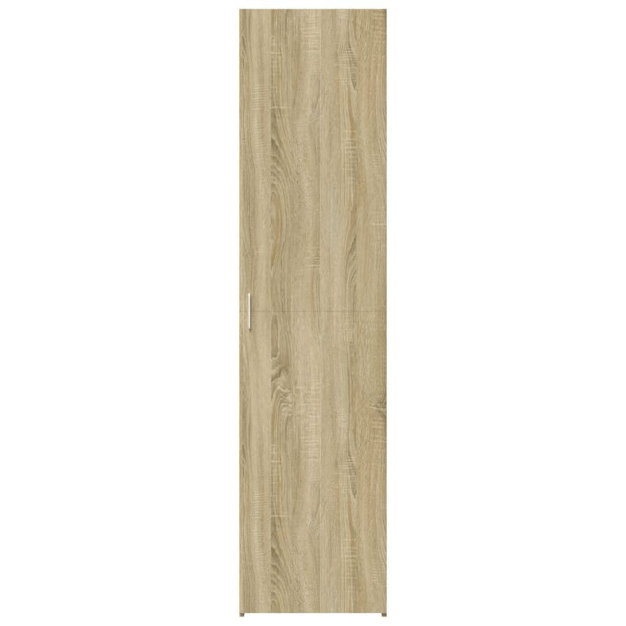 Hoge Kast 50X42,5X185 Cm Bewerkt Hout Kleurig Sonoma eiken