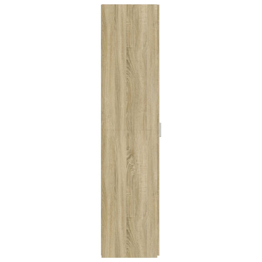 Hoge Kast 50X42,5X185 Cm Bewerkt Hout Kleurig Sonoma eiken