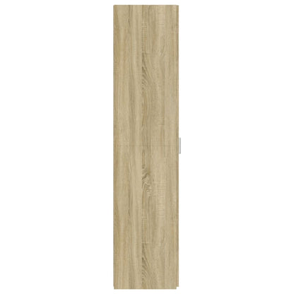 Hoge Kast 50X42,5X185 Cm Bewerkt Hout Kleurig Sonoma eiken