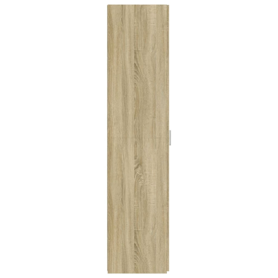 Hoge Kast 50X42,5X185 Cm Bewerkt Hout Kleurig Sonoma eiken