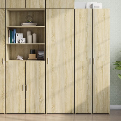 Hoge Kast 50X42,5X185 Cm Bewerkt Hout Kleurig Sonoma eiken