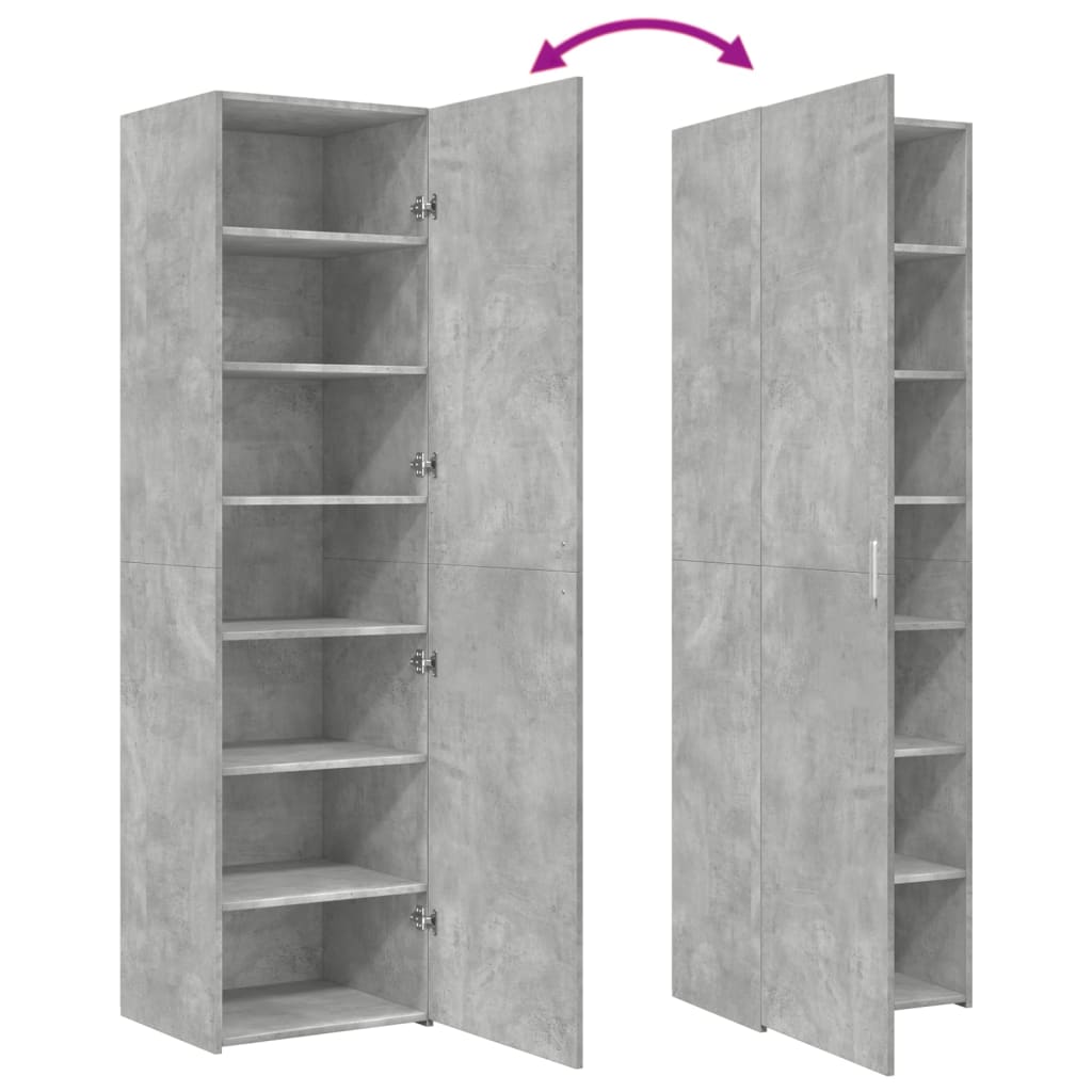 Hoge Kast 50X42,5X185 Cm Bewerkt Hout 1