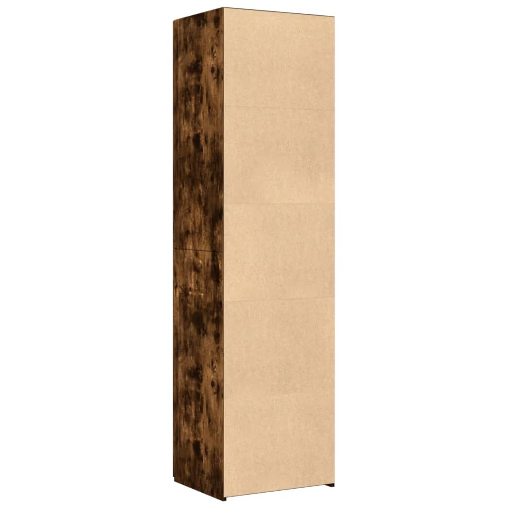 Hoge Kast 50X42,5X185 Cm Bewerkt Hout Kleurig