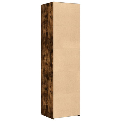 Hoge Kast 50X42,5X185 Cm Bewerkt Hout Kleurig