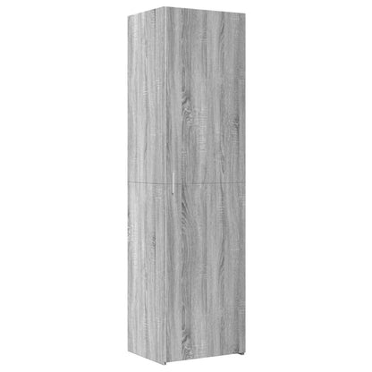 Hoge kast 50x42,5x185 cm bewerkt hout grijs sonoma eikenkleurig