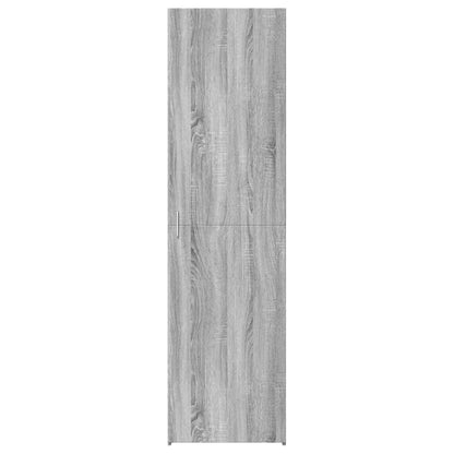 Hoge kast 50x42,5x185 cm bewerkt hout grijs sonoma eikenkleurig
