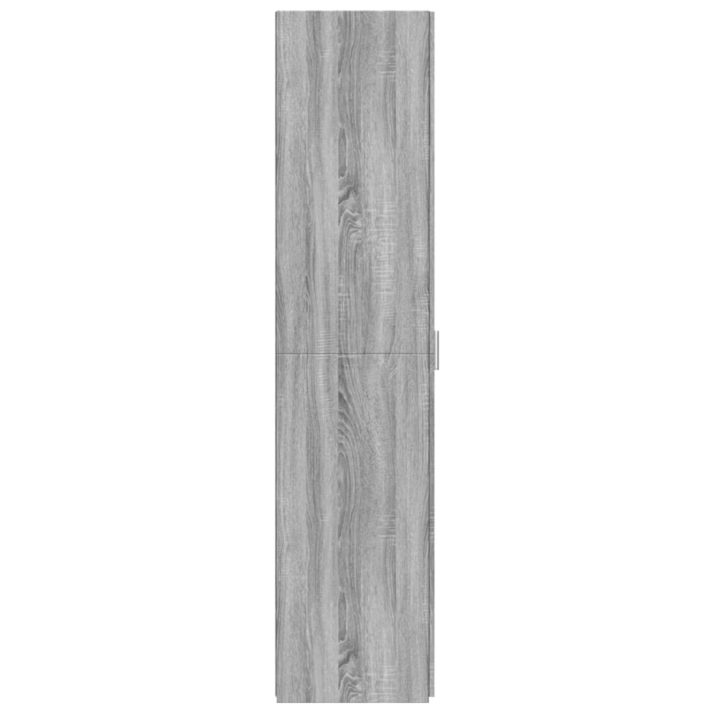 Hoge kast 50x42,5x185 cm bewerkt hout grijs sonoma eikenkleurig