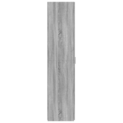 Hoge kast 50x42,5x185 cm bewerkt hout grijs sonoma eikenkleurig