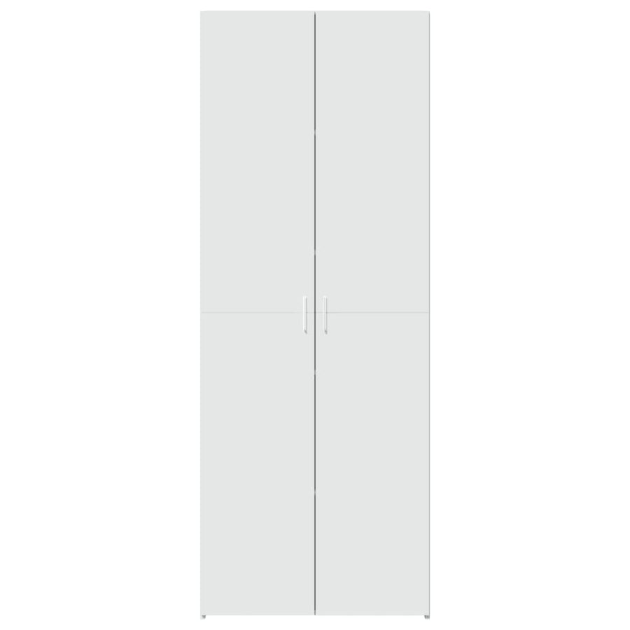 Hoge kast 70x42,5x185 cm bewerkt hout wit