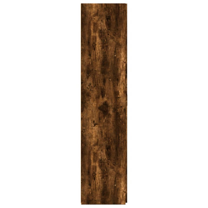 Hoge kast 70x42,5x185 cm bewerkt hout gerookt eikenkleurig