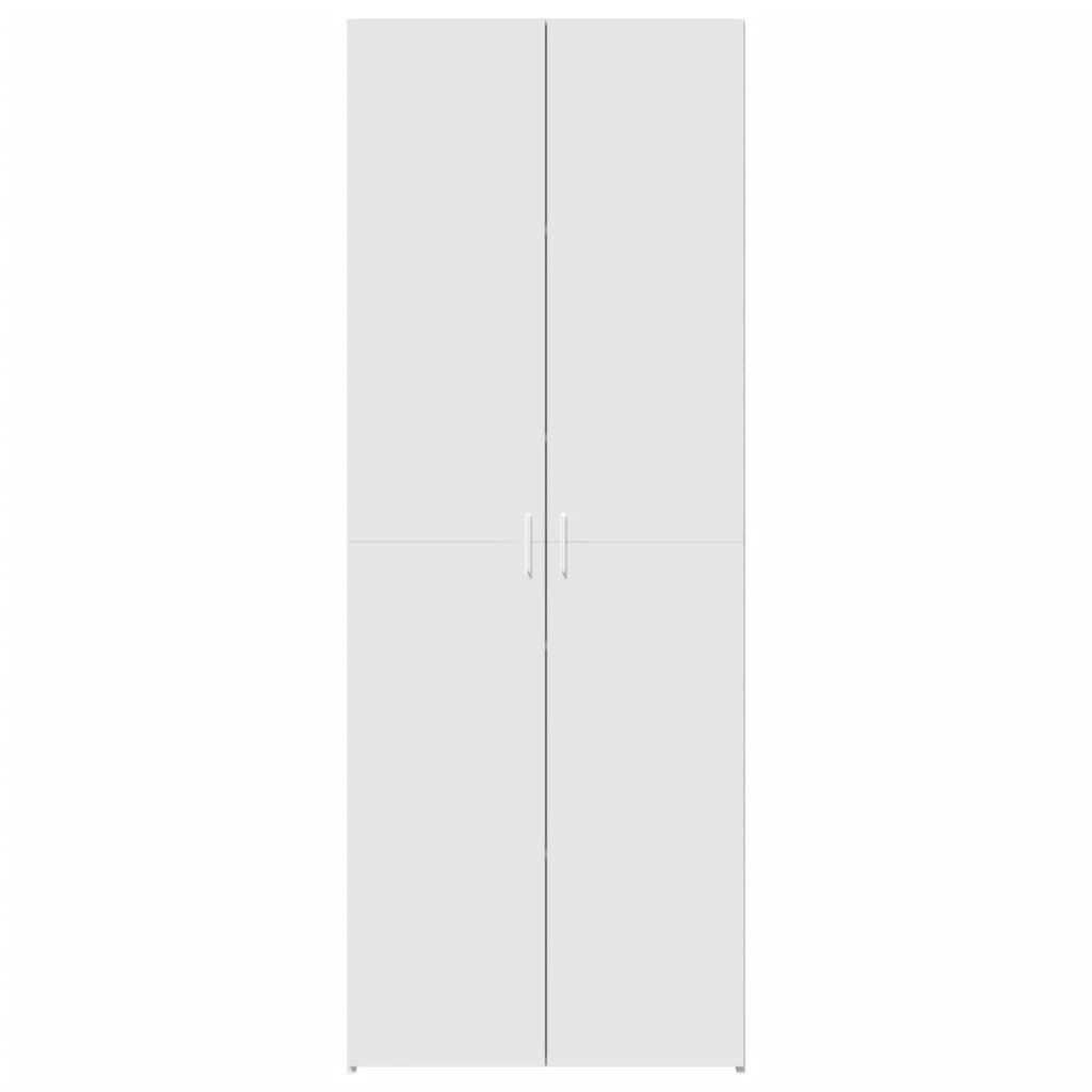 Hoge kast 70x42,5x185 cm bewerkt hout wit