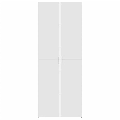 Hoge kast 70x42,5x185 cm bewerkt hout wit