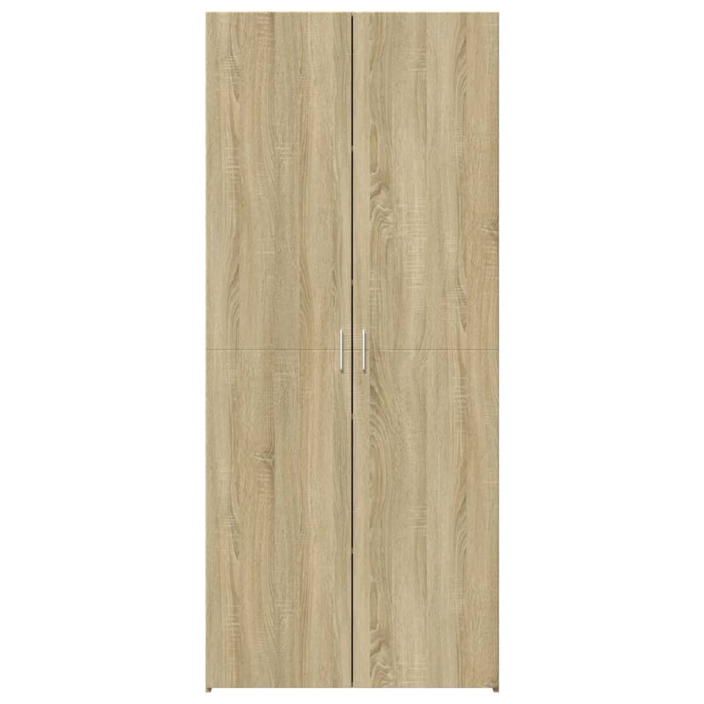 Hoge kast 70x42,5x185 cm bewerkt hout sonoma eikenkleurig