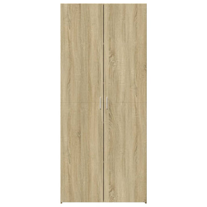 Hoge kast 70x42,5x185 cm bewerkt hout sonoma eikenkleurig