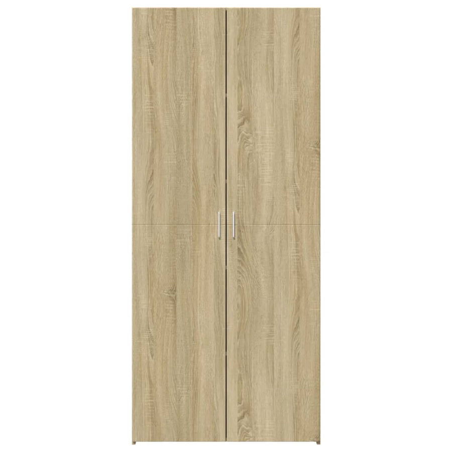 Hoge kast 70x42,5x185 cm bewerkt hout sonoma eikenkleurig