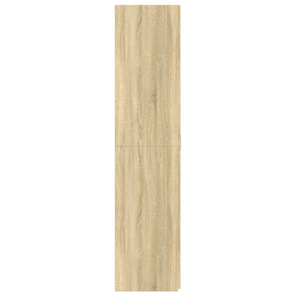 Hoge kast 70x42,5x185 cm bewerkt hout sonoma eikenkleurig