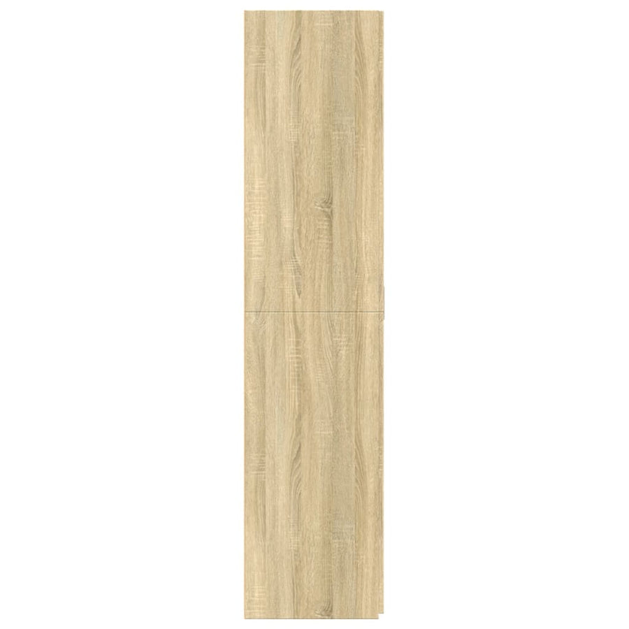 Hoge kast 70x42,5x185 cm bewerkt hout sonoma eikenkleurig