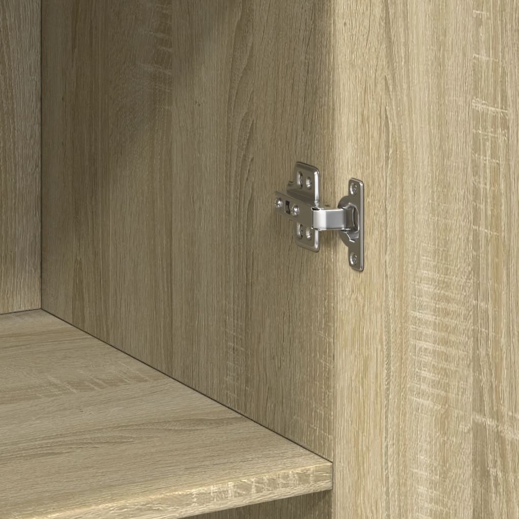 Hoge kast 70x42,5x185 cm bewerkt hout sonoma eikenkleurig