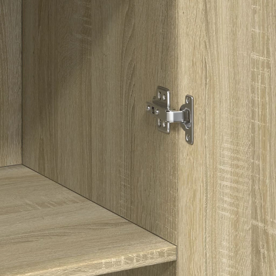 Hoge kast 70x42,5x185 cm bewerkt hout sonoma eikenkleurig