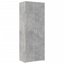 Hoge kast 70x42,5x185 cm bewerkt hout betongrijs