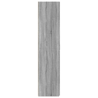 Hoge kast 70x42,5x185 cm bewerkt hout grijs sonoma eikenkleurig