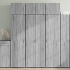 Tall cabinet 70x42.5x185 cm treated wood grey Sonoma oak colour