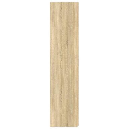 Hoge kast 80x42,5x185 cm bewerkt hout sonoma eikenkleurig