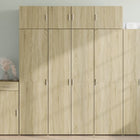 Hoge kast 80x42,5x185 cm bewerkt hout sonoma eiken