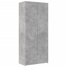 Hoge kast 80x42,5x185 cm bewerkt hout betongrijs