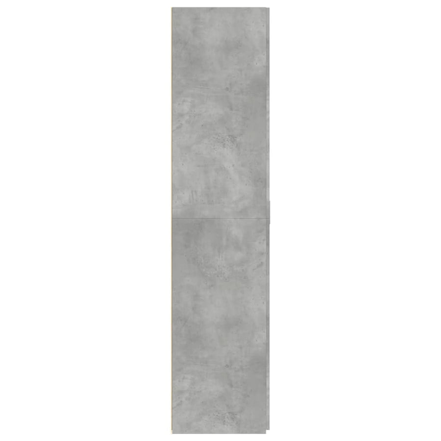 Hoge kast 80x42,5x185 cm bewerkt hout betongrijs