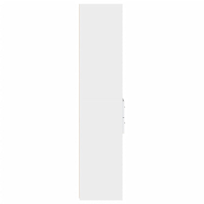 Hoge kast 45x42,5x185 cm bewerkt hout wit