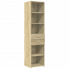 Hoge kast 45x42,5x185 cm bewerkt hout sonoma eikenkleurig