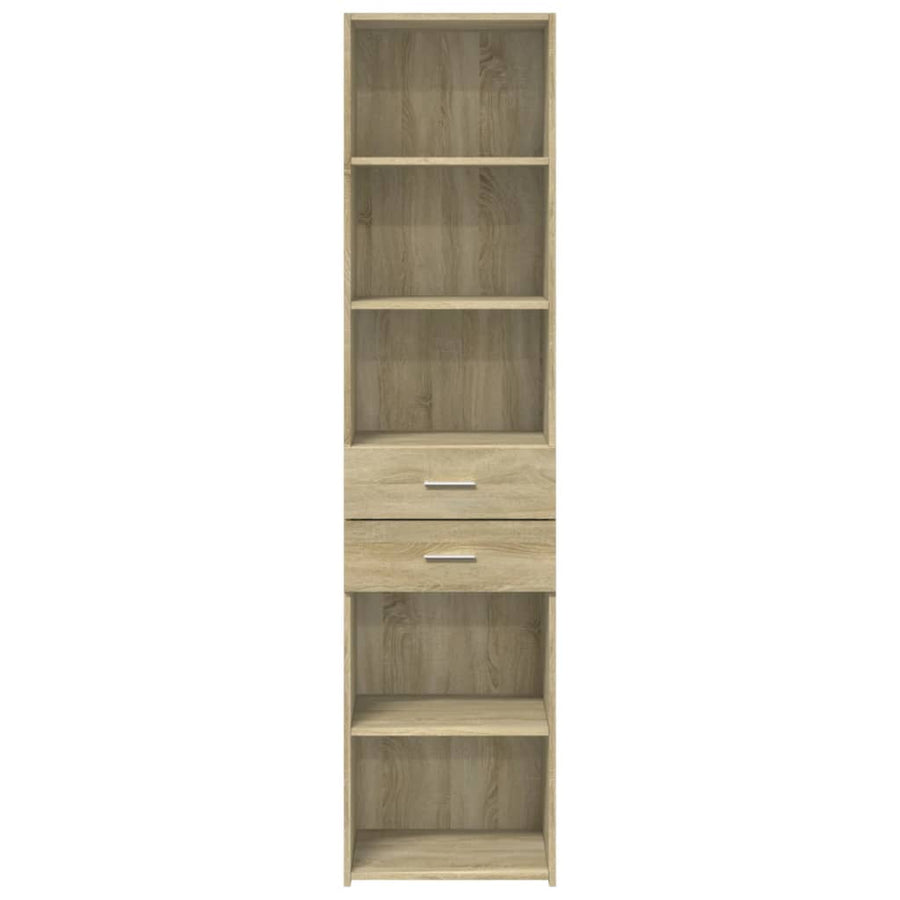 Hoge kast 45x42,5x185 cm bewerkt hout sonoma eikenkleurig