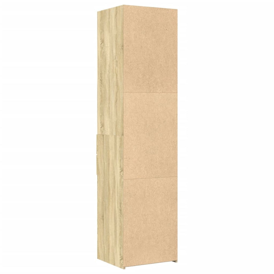 Hoge kast 45x42,5x185 cm bewerkt hout sonoma eikenkleurig