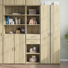 Hoge kast 45x42,5x185 cm bewerkt hout sonoma eikenkleurig