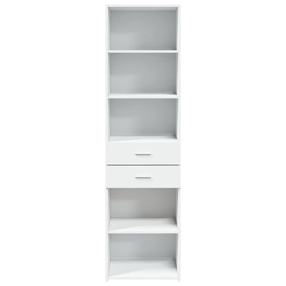 Hoge Kast 50X42,5X185 Cm Bewerkt Hout Wit